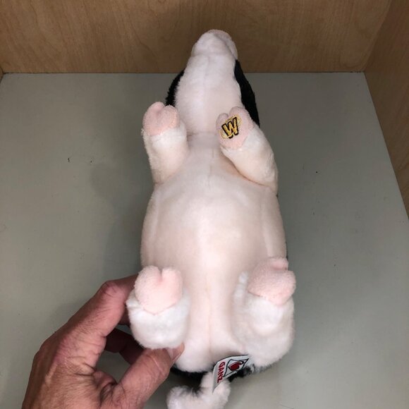 Ganz Webkinz Pig Black/White Pink Plush Stuffed Animal Toy Collectible 8" - Picture 6 of 10